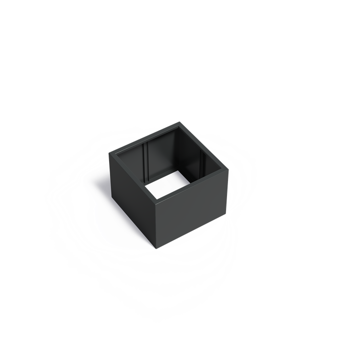 Aluminium Pflanzkübel CARREZ ohne Boden | 80 x 80 x 60 cm