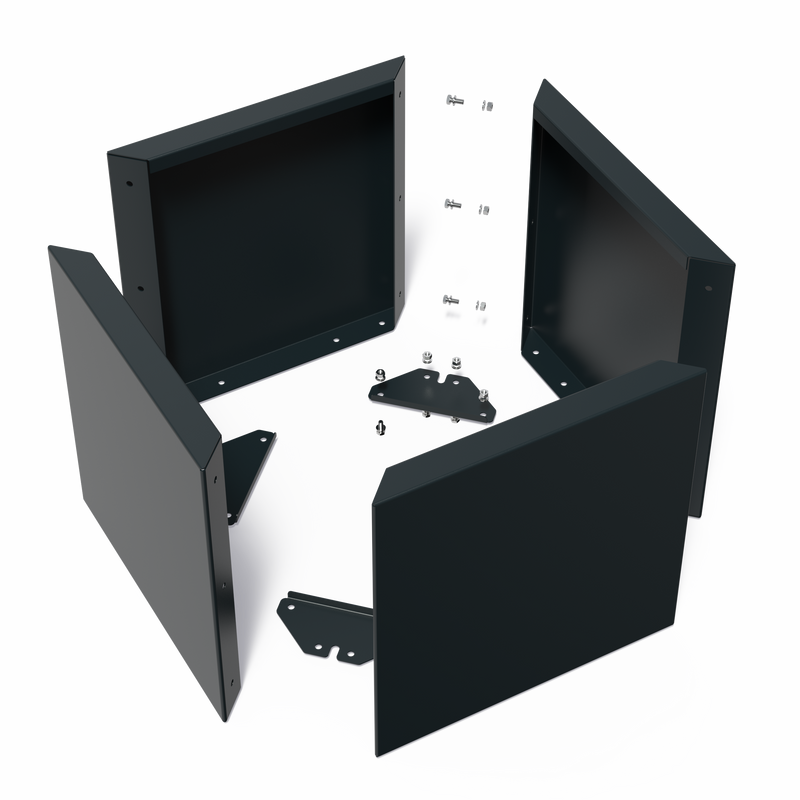 CARREZ Connect Pflanzkübel ohne Boden – pulverbeschichtet | 80 x 80 x 60 cm