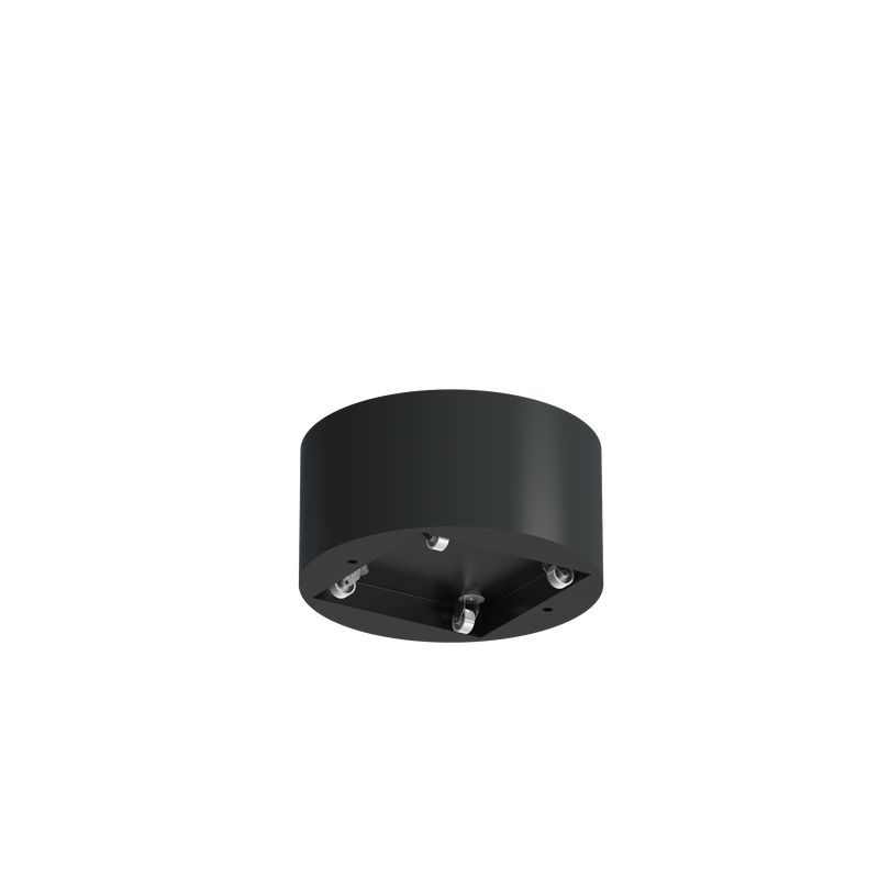 CIRCUM ronde aluminium plantenbak Ø 80 x 40 cm met wielen