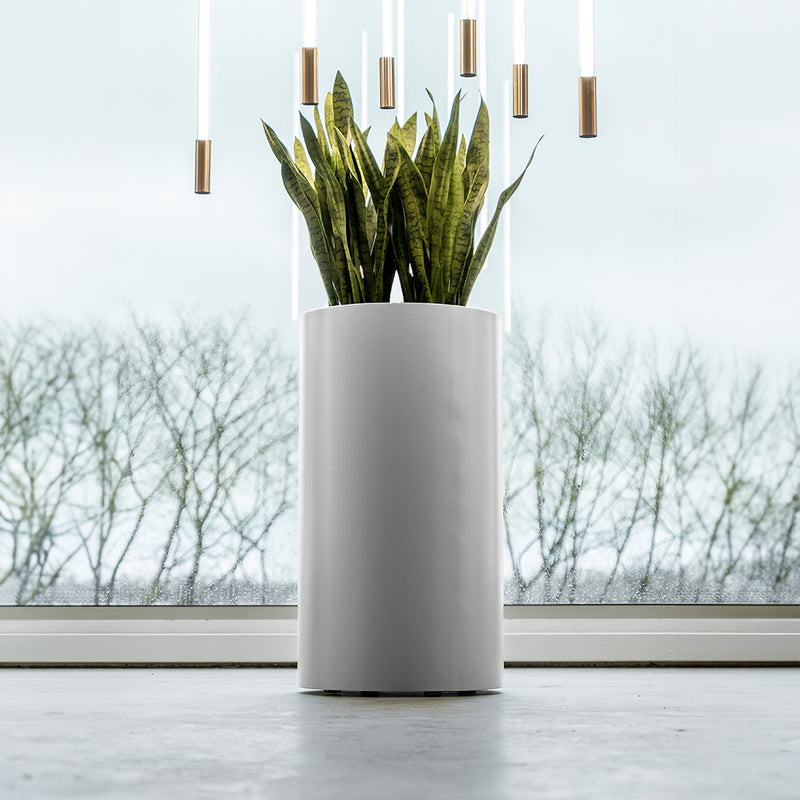 Aluminium Pflanzkübel CIRCUM mit versenkten Rollen | ø 100 x 60 cm