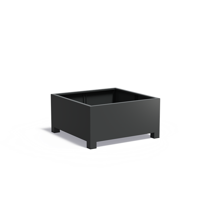 CARREZ aluminium plantenbak 120x120x60 cm met poten