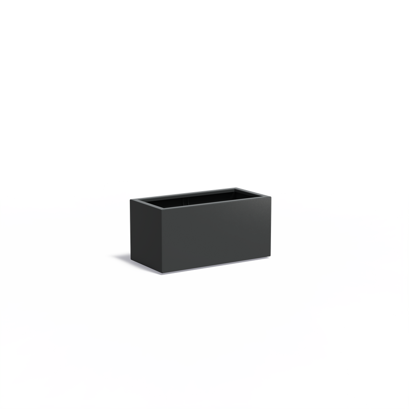 Aluminium plantenbak CARREZ 100 x 50 x 50 cm met bodem