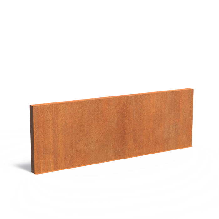 Cortenstaal tuinmuur | 400 x 15 x 135 cm