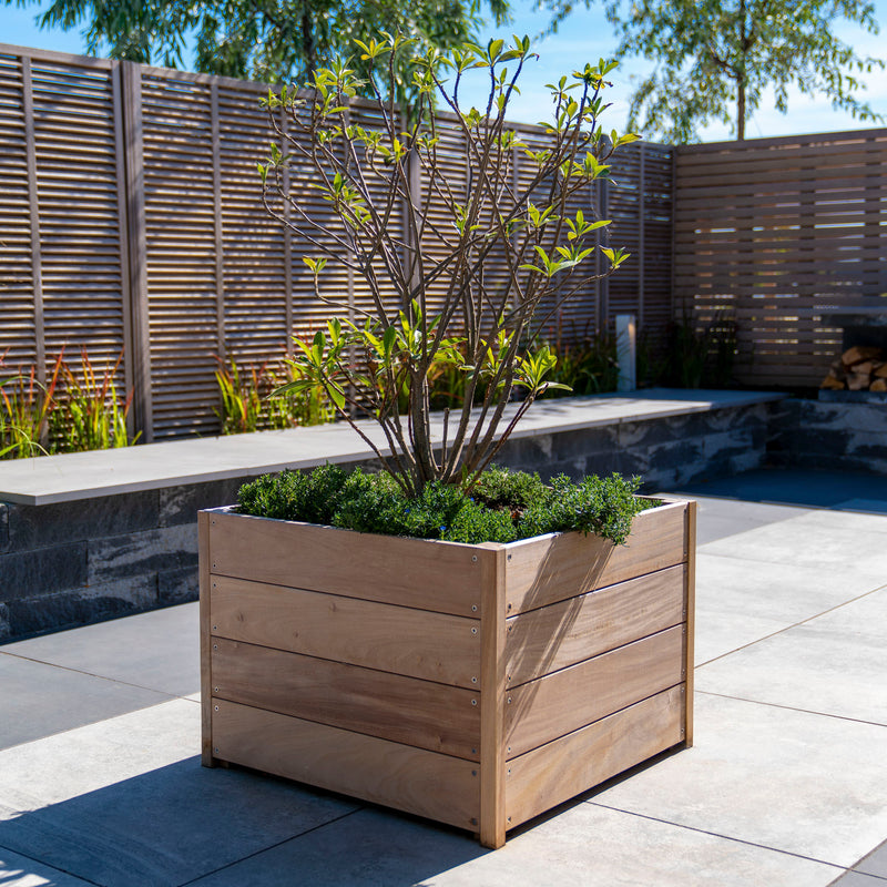 CARREZ rechthoekige hardhout plantenbak 150x50x57.4 cm