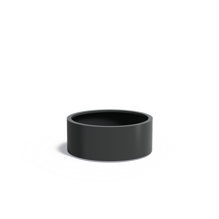 CIRCUM ronde aluminium plantenbak ø100x40 cm met bodem