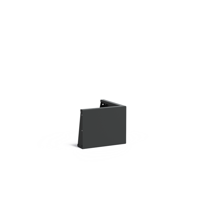 Aluminium keerwand - 50 x 50 x 40 cm buitenhoek