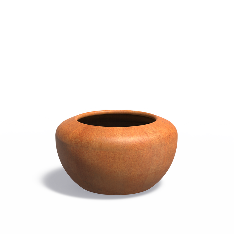 ONYX ronde cortenstaal plantenbak 78x44