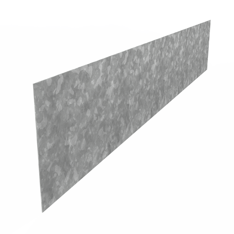 Kantopsluiting verzinkt - recht 2300x3×390 mm