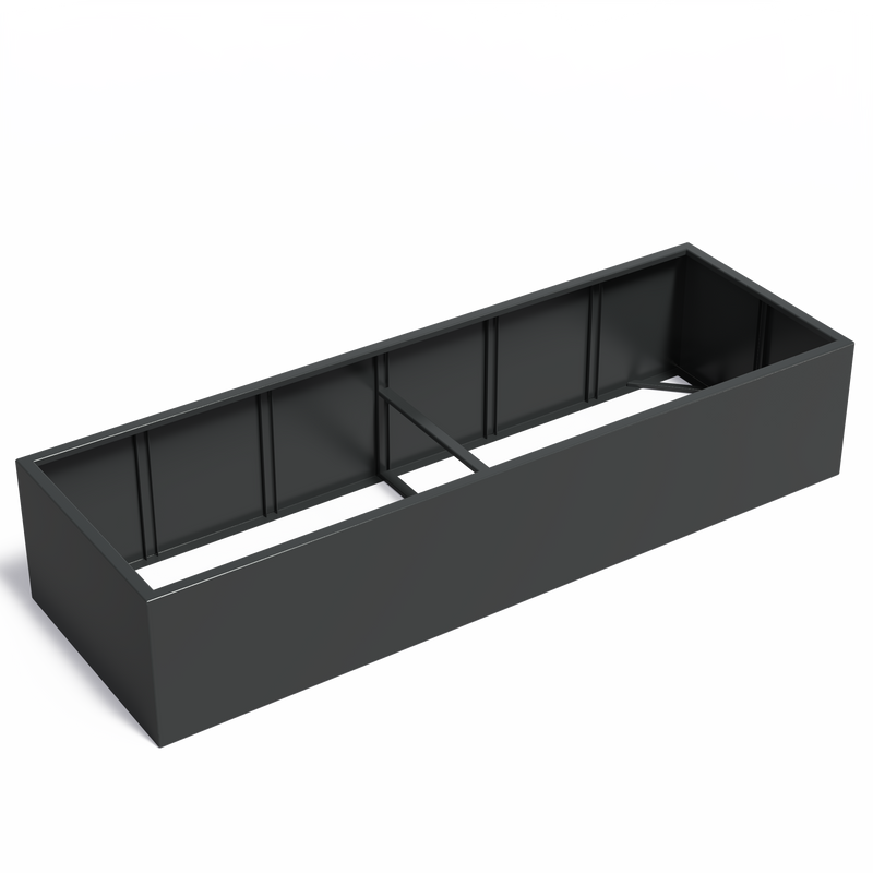 CARREZ aluminium plantenbak 300 x 100 x 60 cm zonder bodem