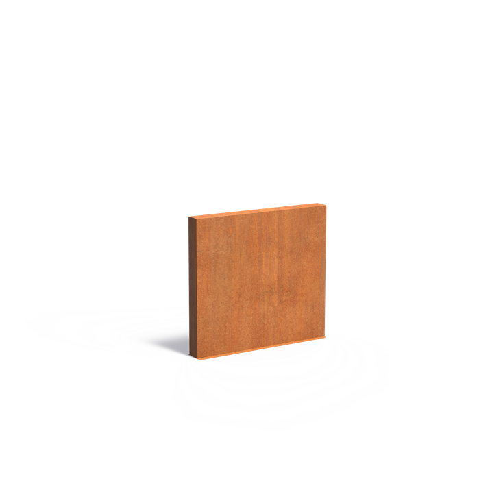 Cortenstahl Gartenmauer | 150 x 15 x 135 cm