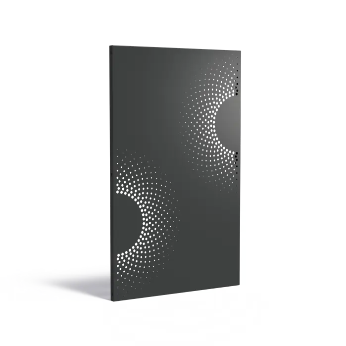 Sichtschutzpaneel ABSTRACT aus beschichtetem Stahl (VPA2.4) | 110 x 180 cm