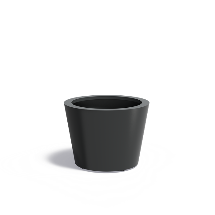 CONIC conische aluminium plantenbak 80x60 cm met bodem