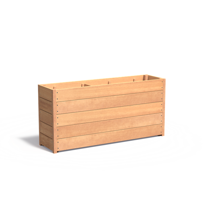 CARREZ rechthoekige hardhout plantenbak 150x40x71.3 cm