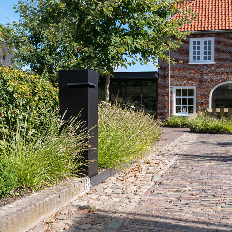 Aluminium brievenbus IVAR 35 x 35 x 120 cm