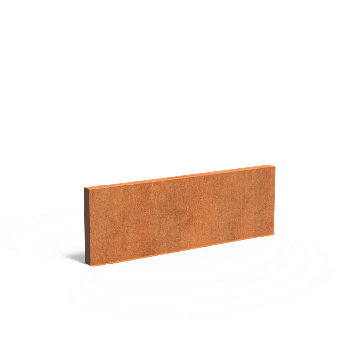 Cortenstaal tuinmuur | 300 x 15 x 100 cm
