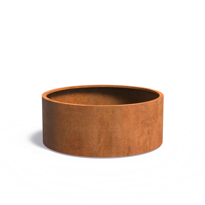 CIRCUM ronde cortenstaal plantenbak 150x60
