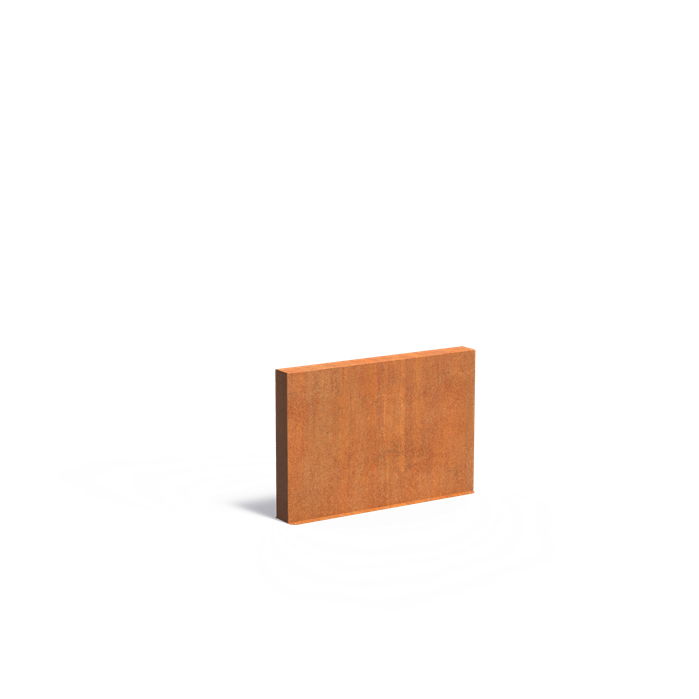 Cortenstaal tuinmuur | 150 x 15 x 100 cm