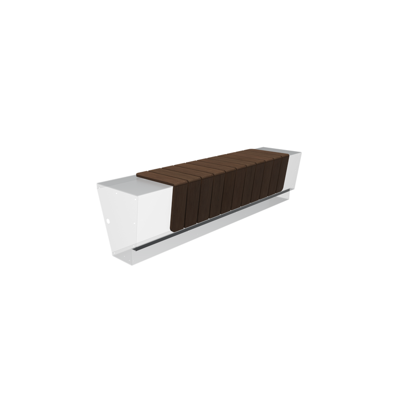 Bamboe zitting REVERT recht 144 x 42,8 x 35,8 cm
