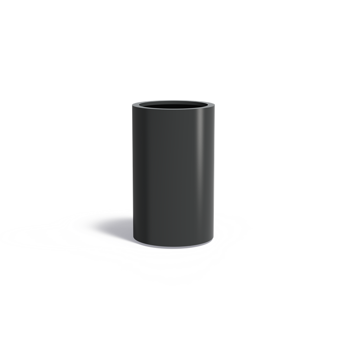 CIRCUM ronde aluminium plantenbak ø60x100 cm met bodem