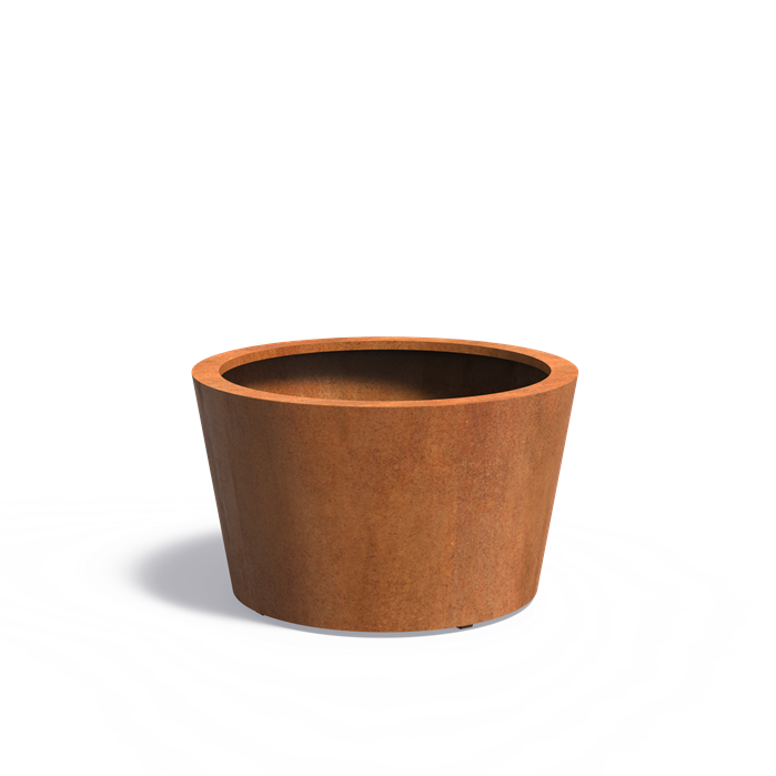 CONIC conische cortenstaal plantenbak 100x60