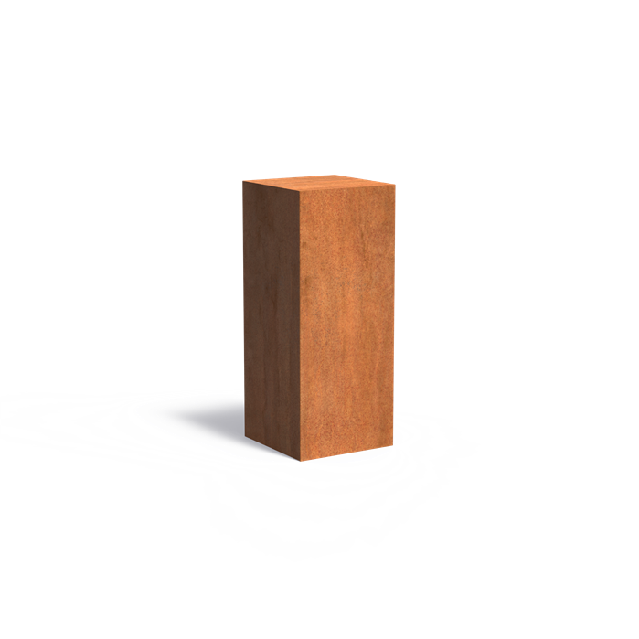 Cortenstaal sokkel | 50 x 50 x 120 cm