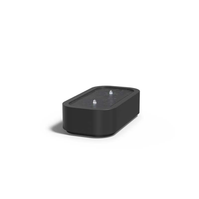 Aluminium Wassertisch Premium 120 x 80 x 40 cm, inkl. LED & Pumpe
