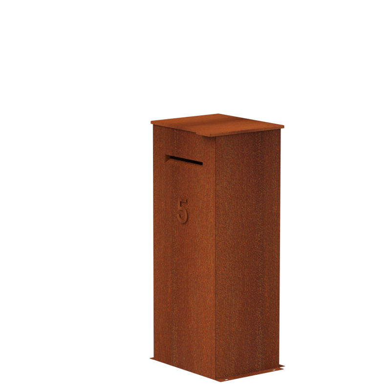 Pakketbrievenbus CASE Corten