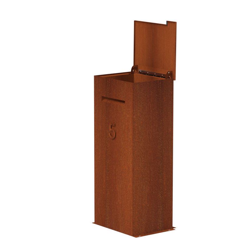 Pakketbrievenbus CASE Corten