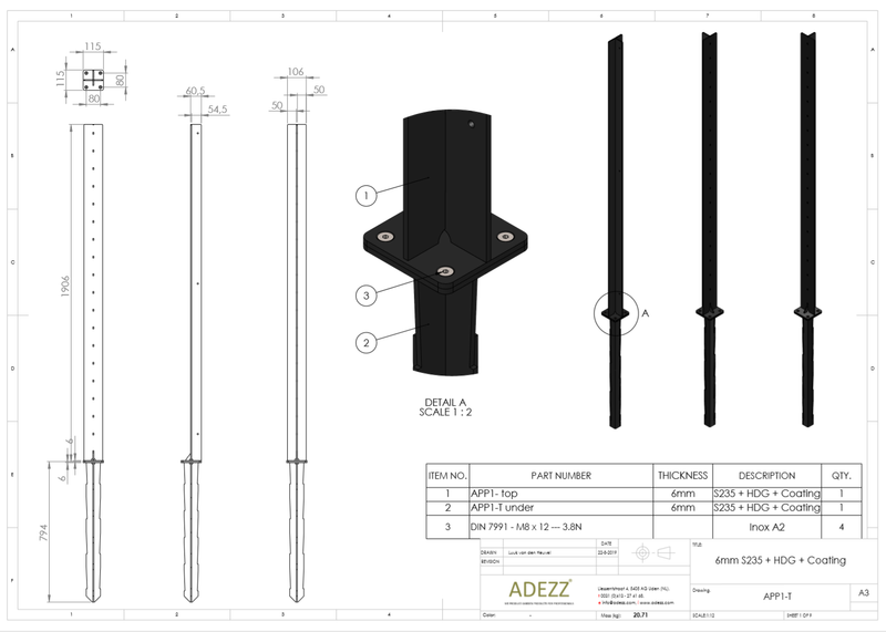 T-profiel aluminium paneel 